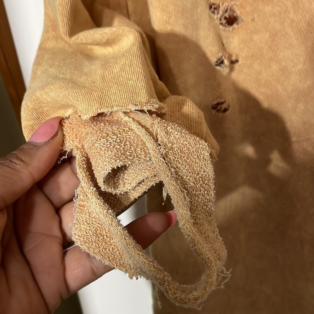 Anthropologie Maronie Cut Out Oversized Pullover Top / Brown - Picture 11 of 13